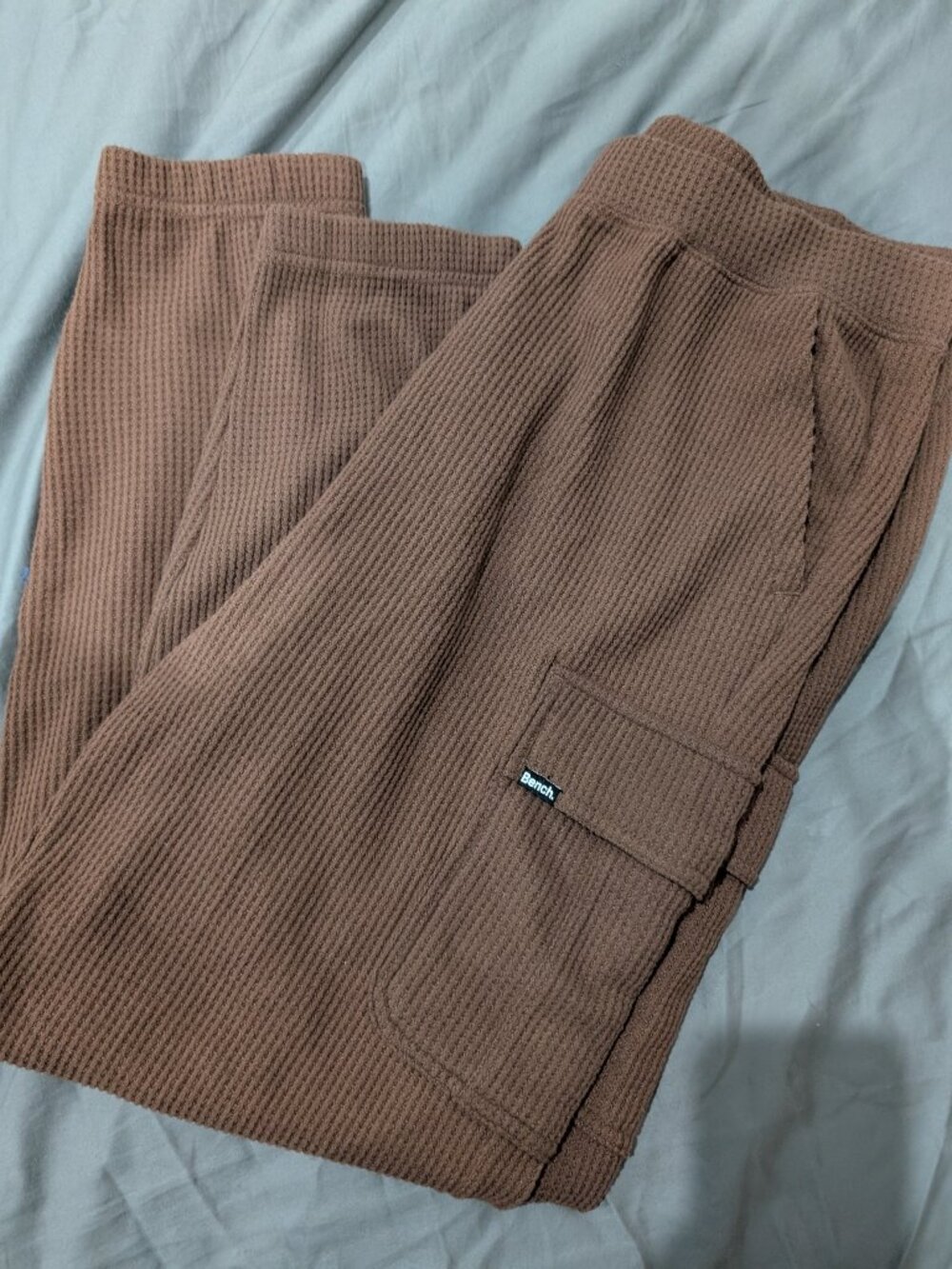 Bench brown new without tag waffle cargo pocket joggers